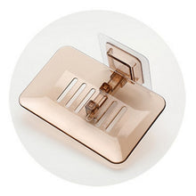 Load image into Gallery viewer, Bathroom Shower Soap Dishes Drain Sponge Holder Wall Mounted Storage Rack Soap Box Organizer Container