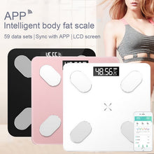 Load image into Gallery viewer, Bathroom Weight Scales Floor Digital Body Fat Scales Bluetooth Electronic Mini Smart BMI Composition Analyzer Scales with APP
