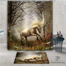 Load image into Gallery viewer, Custom Horse (1) Waterproof Shower Curtain  Doormat Home Bath Bathroom  Polyester Fabric Multi Sizes#2019-01-12-202