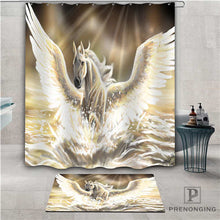 Load image into Gallery viewer, Custom Horse (1) Waterproof Shower Curtain  Doormat Home Bath Bathroom  Polyester Fabric Multi Sizes#2019-01-12-202