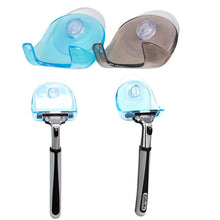 Load image into Gallery viewer, 1PC Plastic Shaver Hanging Rack Clear Storage Shelf Bathroom Product Razor Holder Suction Cup Shelf Organizer