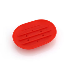 Load image into Gallery viewer, 1pc Fashion Silicone Flexible Soap Dish Plate Bathroom Soap Holder Travel Holder Dish New Candy Color Bathroom Soap dish 23