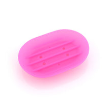 Load image into Gallery viewer, 1pc Fashion Silicone Flexible Soap Dish Plate Bathroom Soap Holder Travel Holder Dish New Candy Color Bathroom Soap dish 23