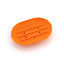Load image into Gallery viewer, 1pc Fashion Silicone Flexible Soap Dish Plate Bathroom Soap Holder Travel Holder Dish New Candy Color Bathroom Soap dish 23