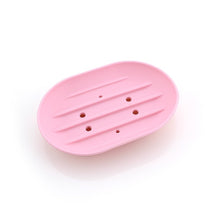 Load image into Gallery viewer, 1pc Fashion Silicone Flexible Soap Dish Plate Bathroom Soap Holder Travel Holder Dish New Candy Color Bathroom Soap dish 23